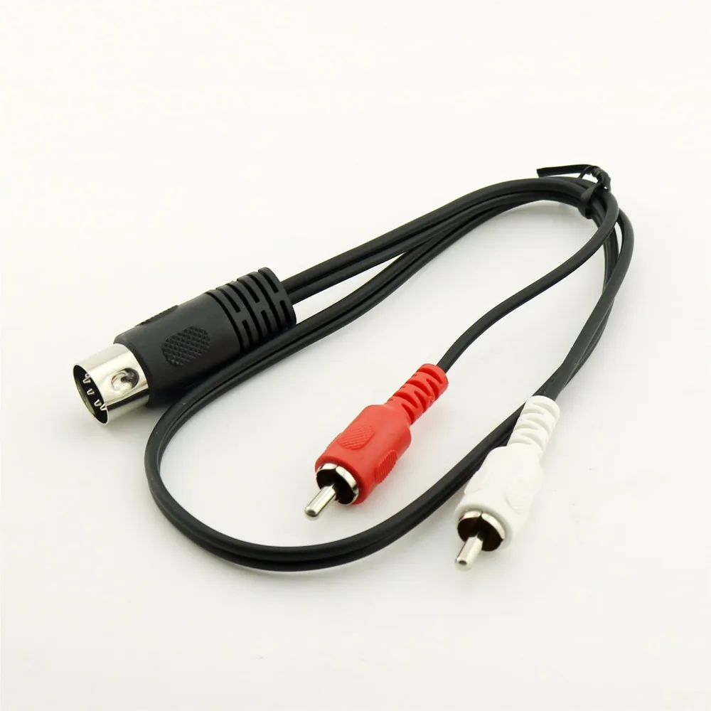 1 шт. штекер MIDI DIN 5 PIN 2x RCA Phono аудиоадаптер кабель 50 см фута/1 м футов|rca phono|2x rcaphono rca |