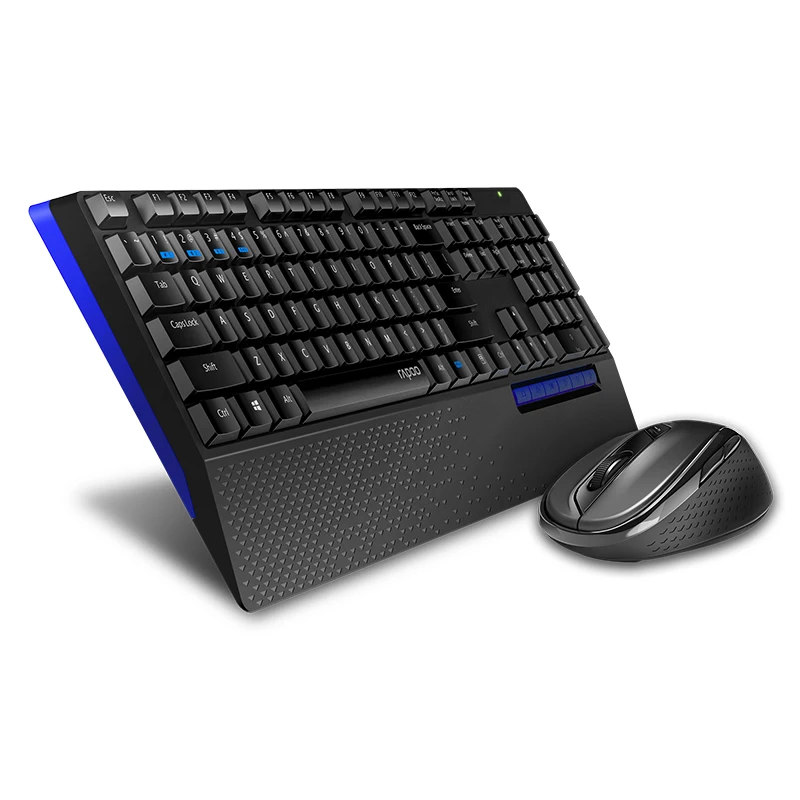 New Rapoo 8300T Multi-mode Silent Wireless Keyboard Mouse Combos Bluetooth 3.0/4.0 RF 2.4G switch b