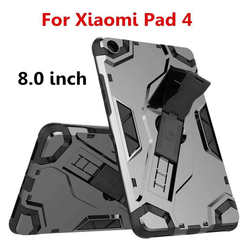 

Hand strap Case For Xiaomi Mi Pad 4 MiPad 4 8.0" tablet Case Protective cover TPU+PC Heavy Duty Armor Case Hybrid Rugged Rubber
