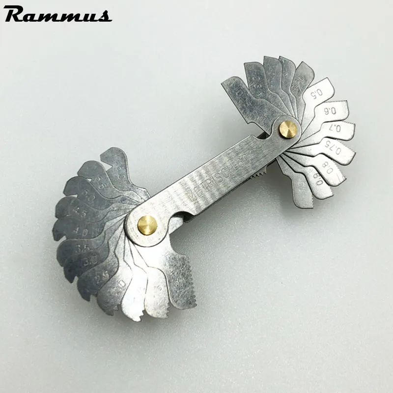 52pcs Thread Gauge Blade Screw Thread Tooth Pitch Cutting Steel Gauge