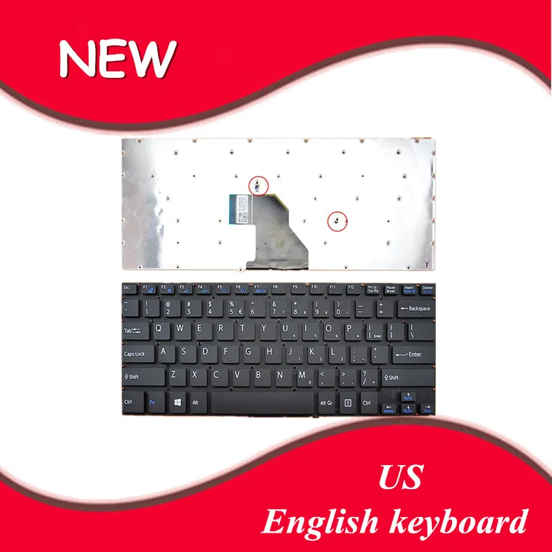 

English keyboard For Sony VAIO Fit 14 SVF 14 Fit14 SVF14 SVF14A 9Z.NADBQ.20R AEHK87001303A 149239161 US Laptop keyboard
