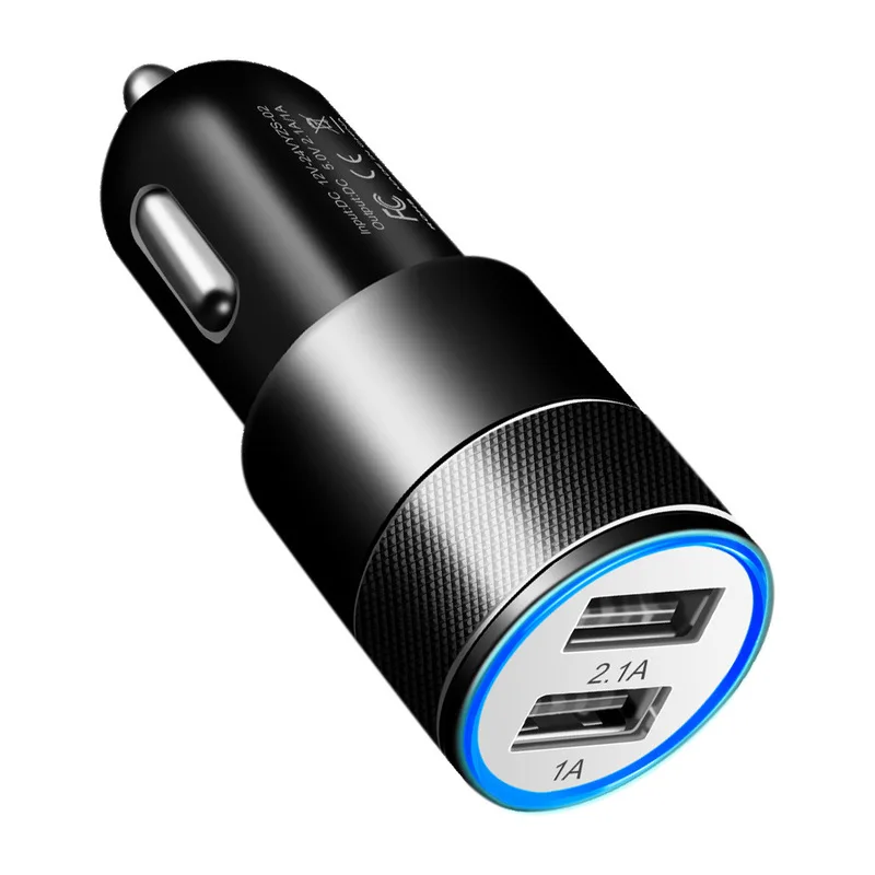 جائزة مزدوجة USB شاحن سيارة 5 v 2.1 سريع شاحن سيارة اللوحي هاتف ذكي شاحن سيارة ولاعة السجائر chargeur جائزة مزدوجة USB شاحن سيارة 5 v 2.1 سريع شاحن سيارة اللوحي هاتف ذكي شاحن سيارة ولاعة السجائر chargeur