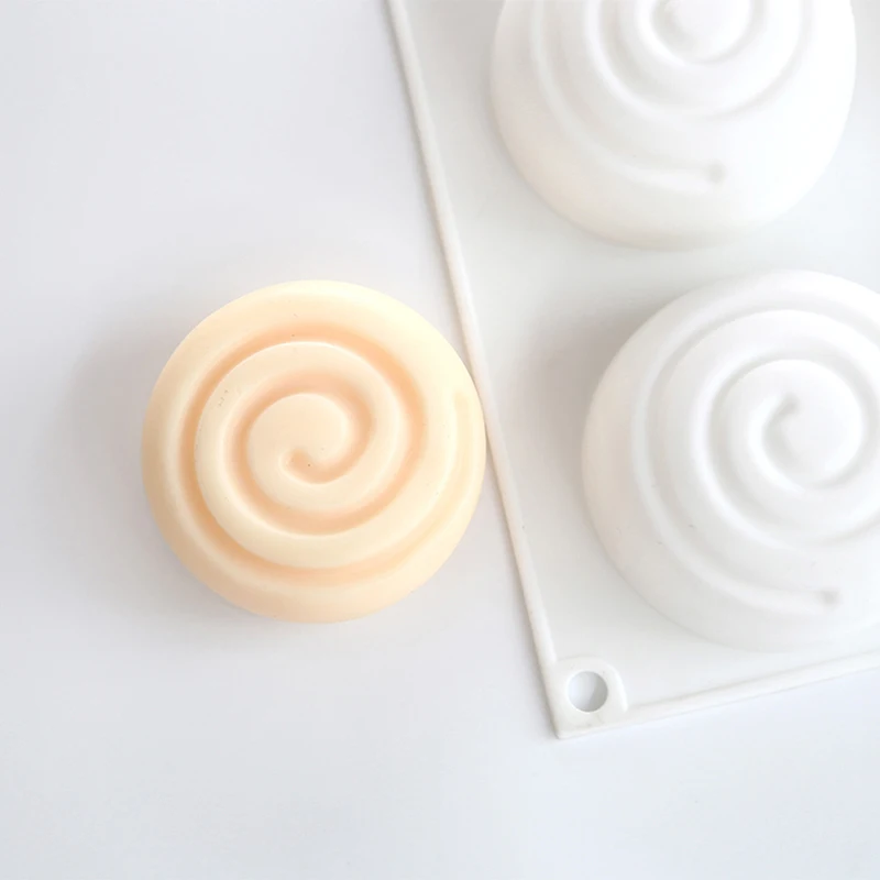 Круглая силиконовая форма для мыла в форме водоворота 6 полостей муссовый торт форма для изготовления мыла вручную формы для рукоделия