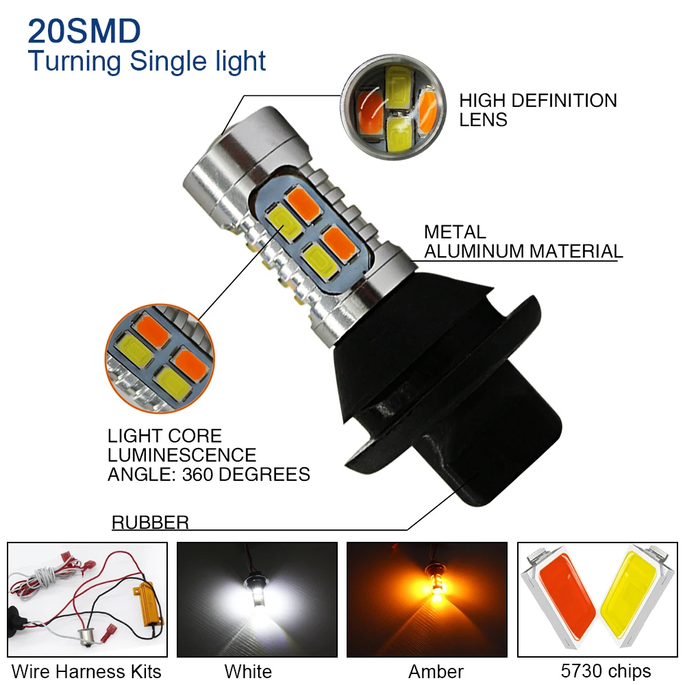 MODERN CAR DRL Day Running Light 5630 20SMD T20 7440 S25 1156 BA15S BAU15S Canbus Car Styling Light 12V 35W Turning Single Light MODERN CAR DRL Day Running Light 5630 20SMD T20 7440 S25 1156 BA15S BAU15S Canbus Car Styling Light 12V 35W Turning Single Light