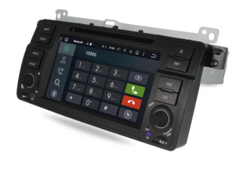 Best by DHL or Fedex 10pcs 7"digital Touch Screen car pc android 6.0 for BMW E46 M3 Bluetooth Radio USB SD Steering wheel DVR Camera  5