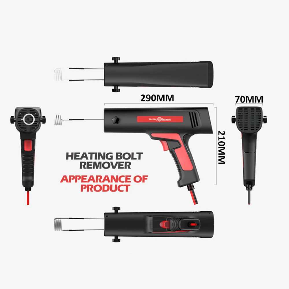 Professional Handheld Induction Heater Quick Release Rusty Screw and Nut Machine Flameless Heating Bolt Remover Repair Tool