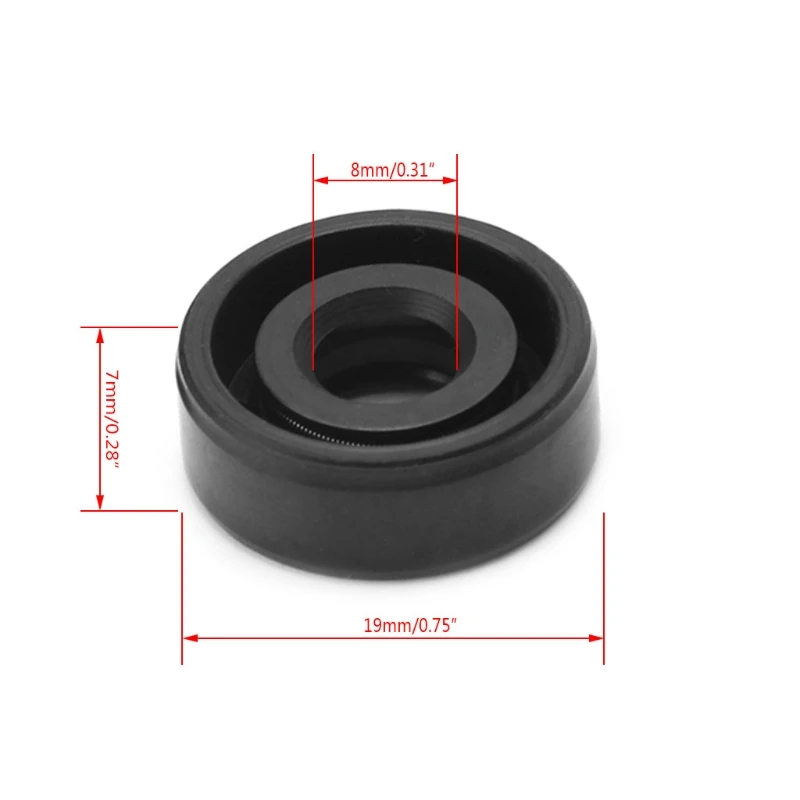 MEXI 8x19x7mm Wearable Breadmaker Sorbet Machine Blender Repair Parts Oil Seal Ring Home Applicance Kitchen Helper 2pcs/set