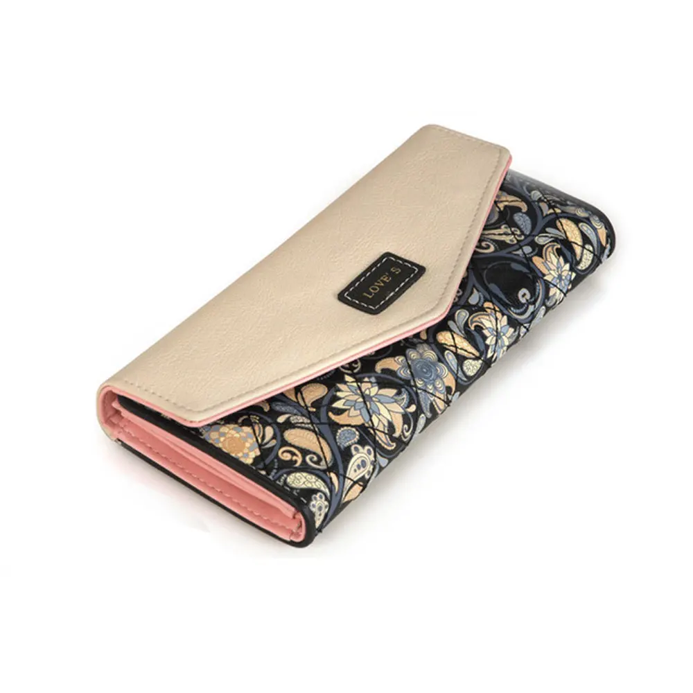 

OXLEAZ Bags for Women 2018 New Fashion Lady Women Leather Clutch Wallet Long Card Wallet Card Holder Long Lady Clutch Purse