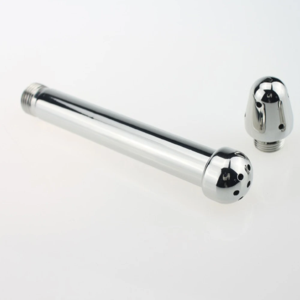Mini Aluminum Alloy Enema Anal Cleaner 3 Style Head Plug Easy Using & Installing Washing Cleaning Tool Anal Sex Toys For Couples