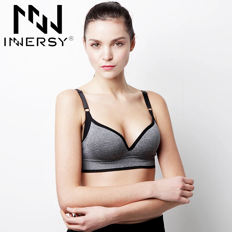 Innersy Sports Bra High Quality Absorb Sweat Bras Professional Gym Fitness Seamless Stretch Brand Free Shipping | Женская одежда