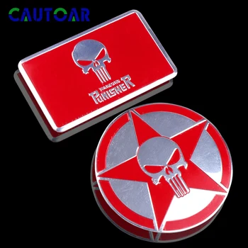 

Car Styling Metal Japan trend mastermind anniversary Emblem Badge black DIY Stickers skull Auto decoration Decal Accessories