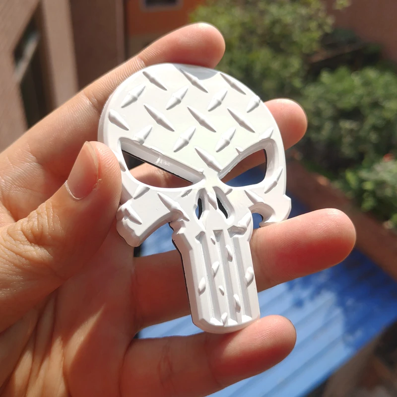 Каратель 3D череп металлическая мотоциклетная наклейка топливный бак значок Автомобильный кузов украшение Эмблема Для Harley Chopper Honda Moto