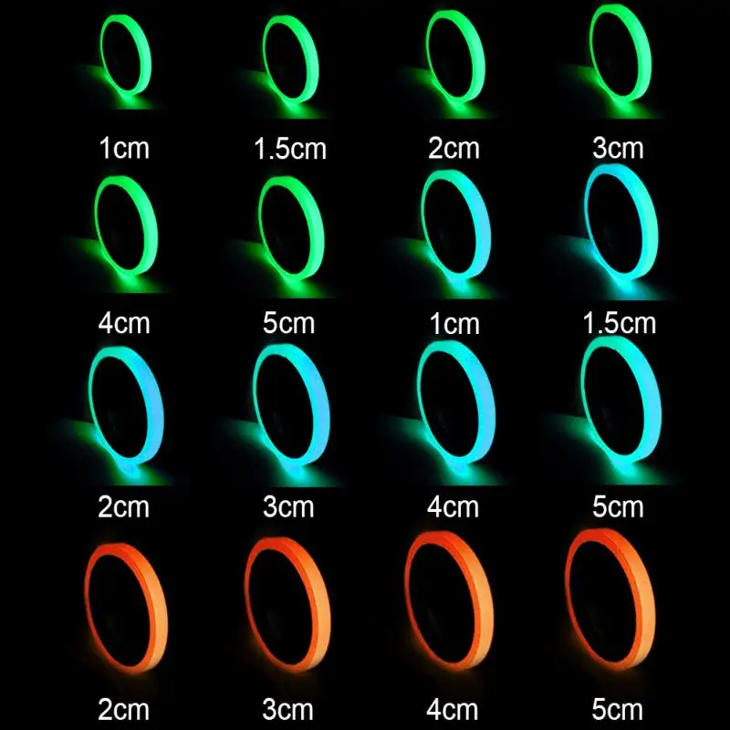 1 шт светящаяся лента ночного видения светятся в темноте Self-липкая сигнальная лента безопасности украшения дома ленты#0314