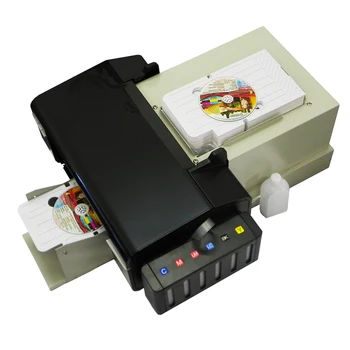 Günstige Für Epson Dvd Drucker Für Dvd Cd Druck Für Epson L800 Inkjet Pvc Drucker Für Video Karte Druck Mit 51 Stücke CD /PVC Fach