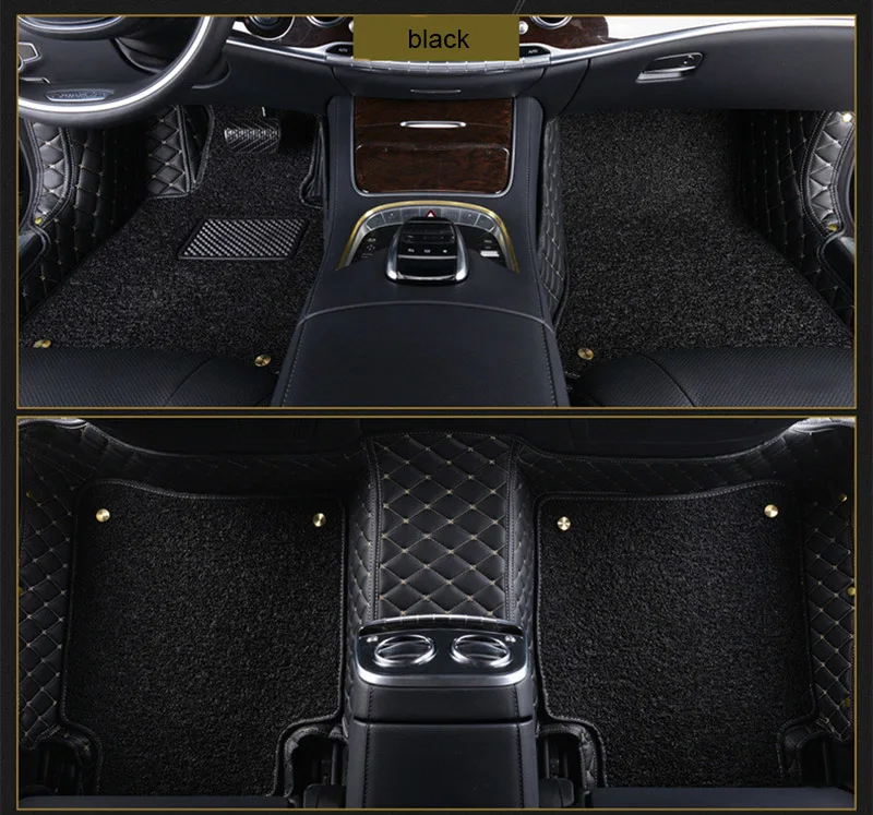  car floor mats for Cadillac SLS ATSL CTS XTS SRX CT6 ATS Escalade auto accessories car styling Cust