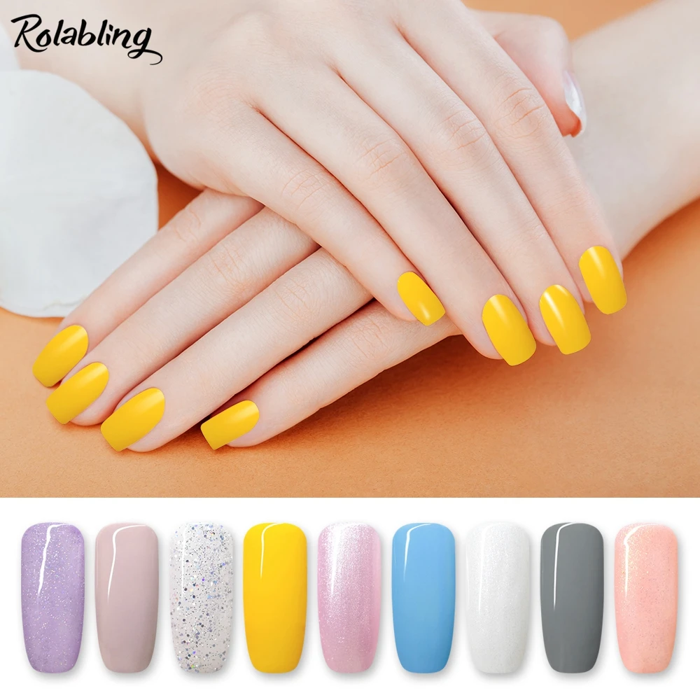 6ml Nail Gel Polish 80 Colors Nail UV Gel Lacquer DIY Nail Art Gel Lacquer Professional UV Gel Nail Polish Top Base Coat Varnish