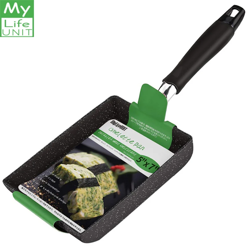 MyLifeUNIT Breakfast Omelette Pan Non-Stick Japanese Egg Rolled Frying Pot Tamagoyaki Egg Pan Kitchen Cooking Tools MyLifeUNIT Breakfast Omelette Pan Non-Stick Japanese Egg Rolled Frying Pot Tamagoyaki Egg Pan Kitchen Cooking Tools
