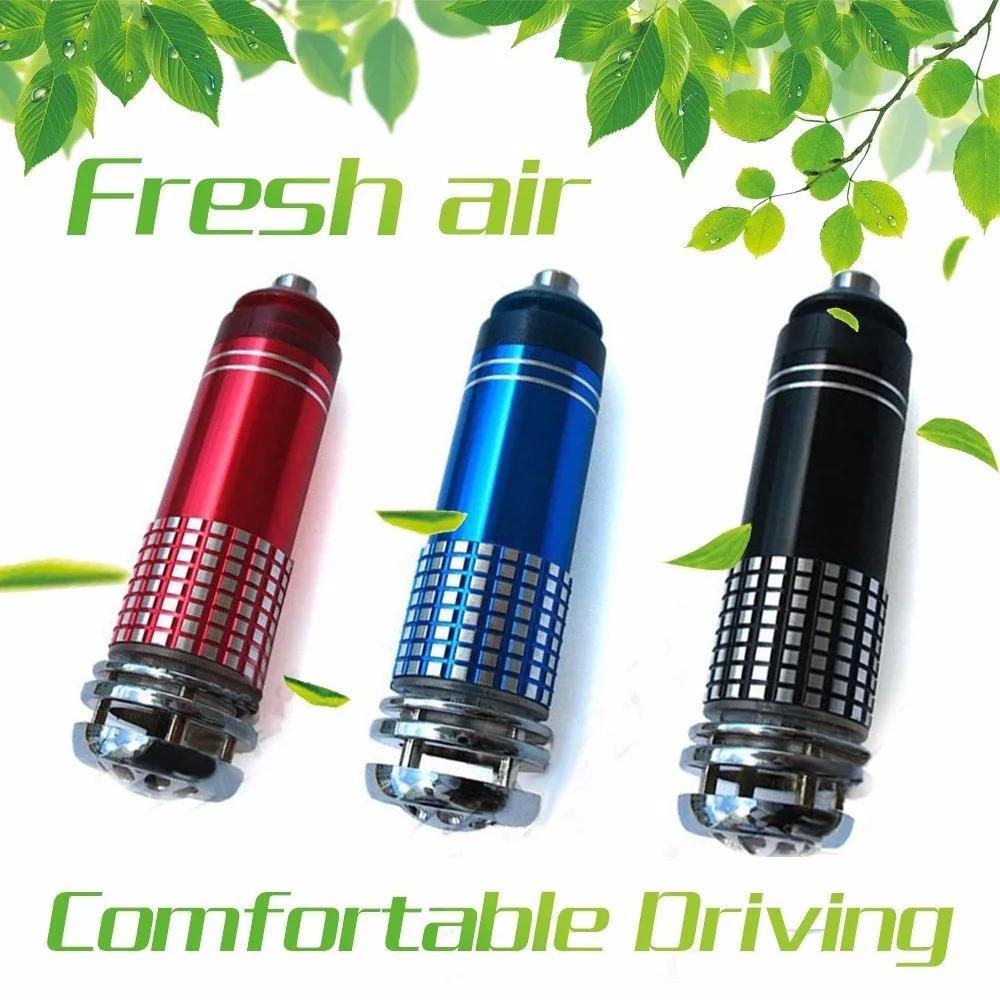 Vehicle Air Purifier Mini Auto Car Fresh Air Anion Ionic Purifier Oxygen Bar Ozone Ionizer Interior Accessories DC12V CA