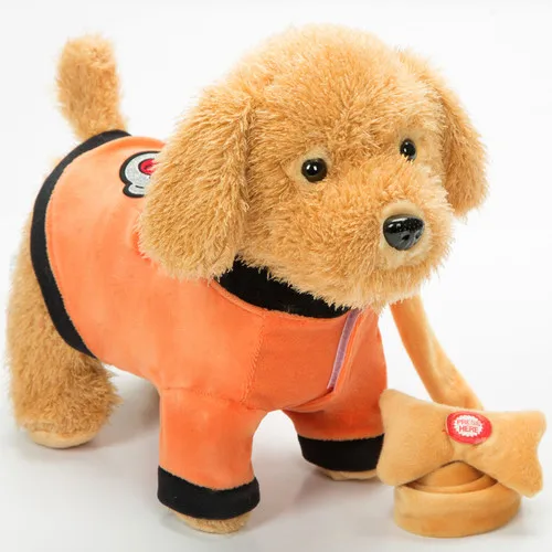 Robot Dog Sound Control Electronic Dog Interactive Plush Teddy Barking