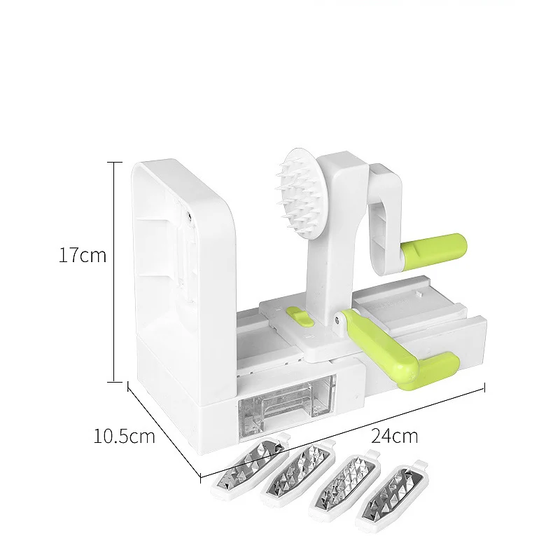 Овощной спиральный слайсер складной 5 лезвий Veggie паста& Спагетти картофель Овощной спиральный резак Zucchini Slicer