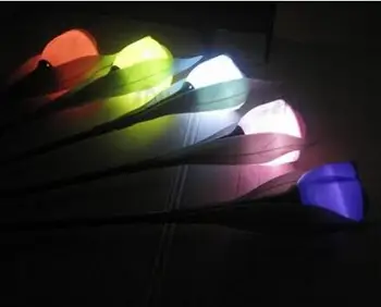 

Party Favors 12Pcs/Lot Yellow Solar Lamp For Outdoor Garden LED Tulip Solar Landscape Flower Light Lamp