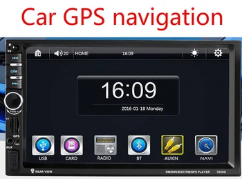 

7'' 2 Din Car Radio Multimedia Player GPS Navigation Camera Bluetooth MP4 MP5 Stereo Audio Auto steering-wheel Free Map