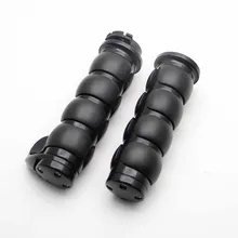 Черный мягкий резиновый мотоцикл " 25 мм рукоятки с дроссельной заслонки Босс для Harley Chopper Cruiser Touring Custom