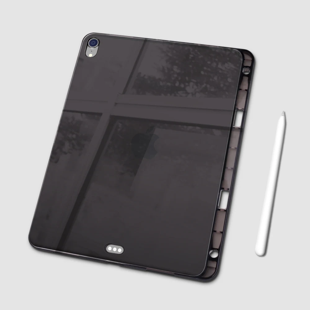 Чехол для iPad Pro 12,9, мягкая задняя крышка из ТПУ для iPad Pro 11, чехол с карандашом, чехол для iPad Pro 12,9