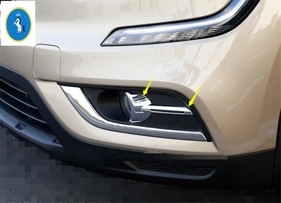 

ABS ! Exterior For Renault Koleos 2017 Front + Rear Fog Light Lamp Molding Trim 4 Pcs / Set