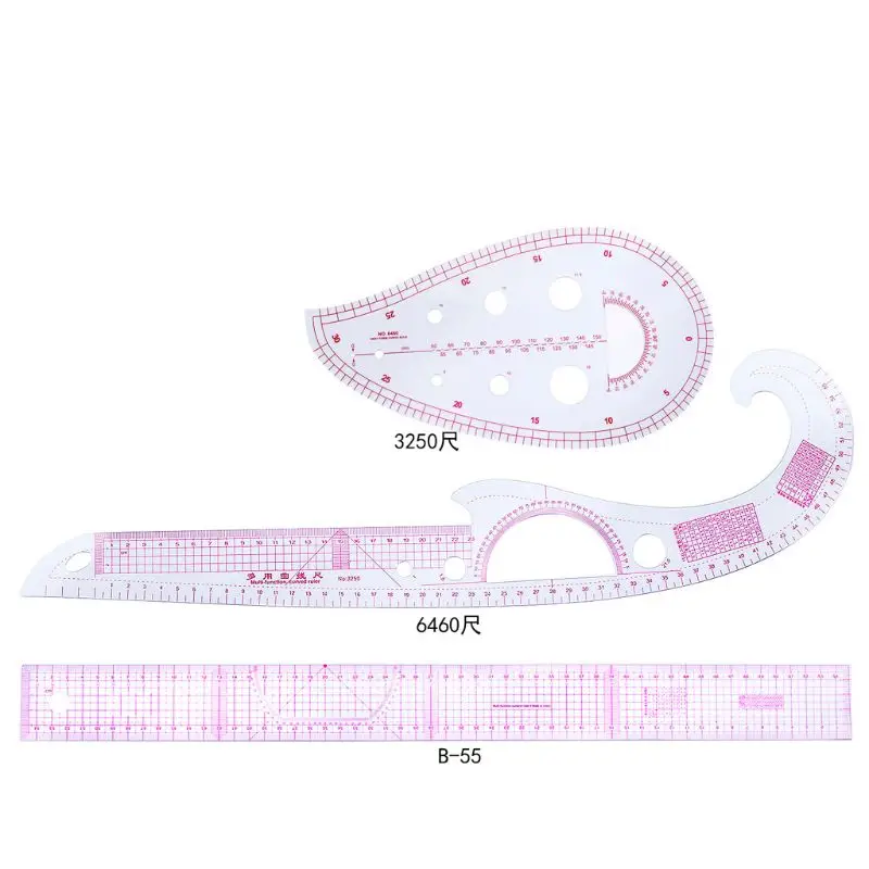 

3pcs/set Sewing Tailor French Curve Rulers Drawing Line Measure Clothing Patchwork DIY Craft