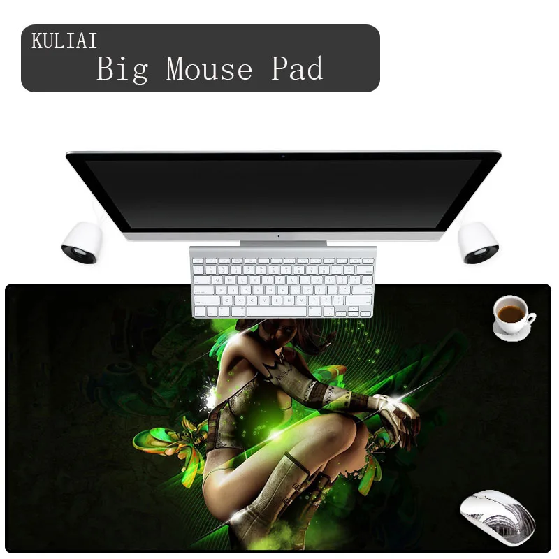 XGZ Fantasy Girl коврик для мыши 70x40 большой Коврик ковра стол классная клавиатура