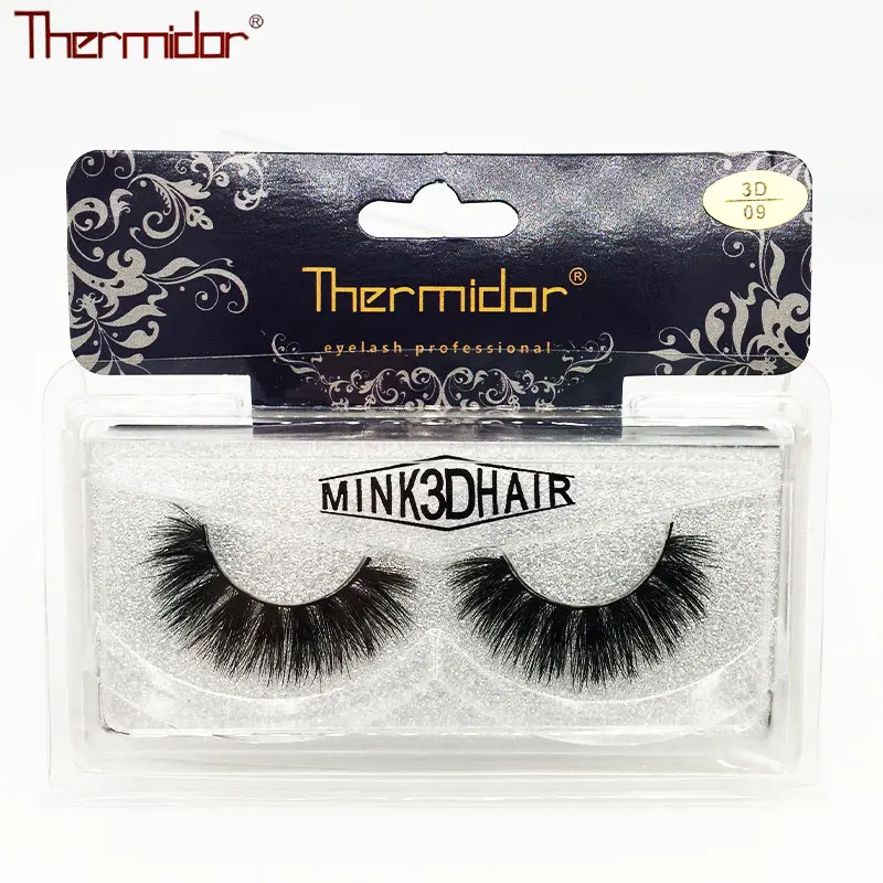 

Thermidor Real Mink Eyelashes 3d Mink Hair Lashes Thick Eyelashes in False Eyelashes Natural Messy Makeup Tools Lashes