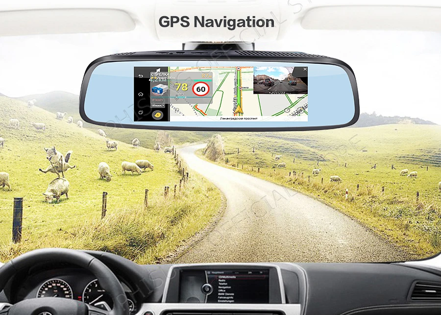 Phisung E09 7,8" 4G Специальный кронштейн Автомобильная камера зеркало Android GPS DVR с двумя камерами WIFI dash cam ADAS дистанционный видеорегистратор