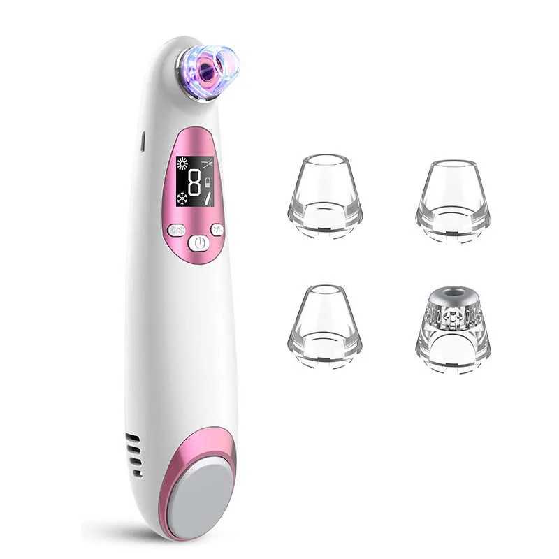 

Face Pore Cleaner Blackhead Remover Vacuum Comedo Suction Diamond Dermabrasion Facial Cleaning Beauty Machine Cold Compress