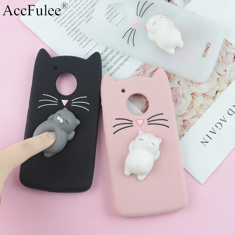 

Cute Japan Glitter Cat Case For Motorola Moto G5 XT1685 XT1672 5.0" Squishy Soft Cat Cover Phone Bags