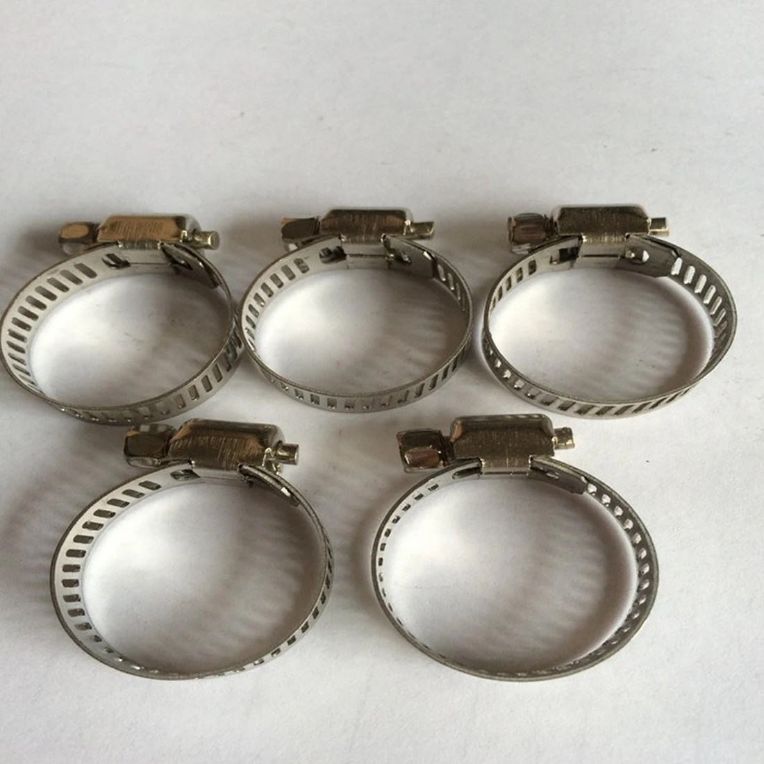 

Tube Fasterner Spring Clip 10Pcs Adjustable Stainless Steel Drive Hose Clamp Tri Clamp Fuel Line Pipe Worm Gear Clip