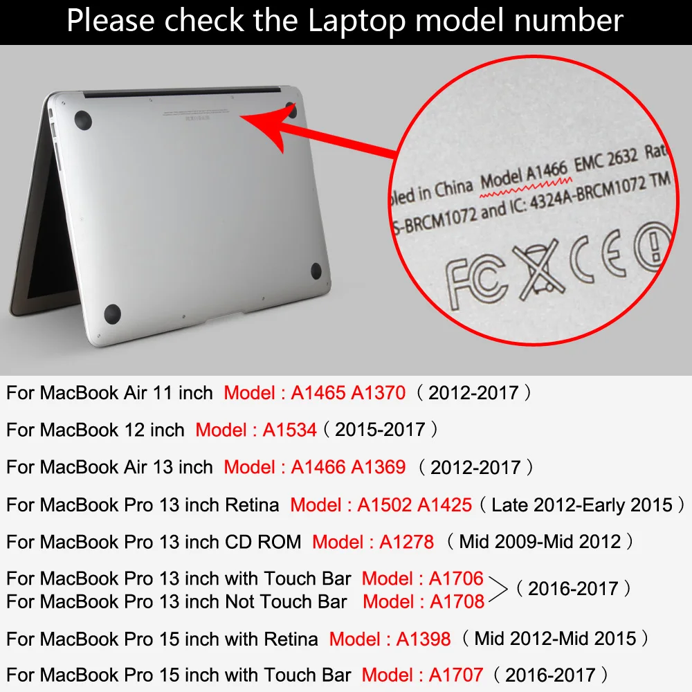4 в 1 для Macbook Pro 13 15 с сенсорной панелью и без A1706/A1708/A1707 матовая жесткая поверхность
