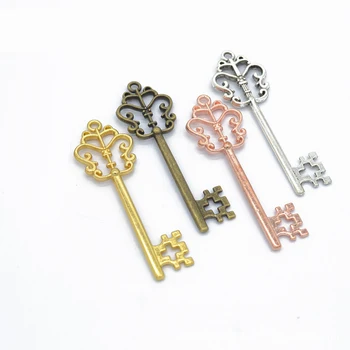 

10pcs/lot DIY Big Style Key Shape Charms DIY Pendant Necklace Making Bracelet Charms Handmde Jewelry Accessories Findings