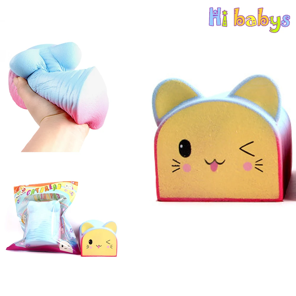 

Squishe Antistress Smooshy Mushy Squeeze Bear Toast Toy Slow Rising Stress Giant Squishy Time Killing Gadget Child Adult Toys