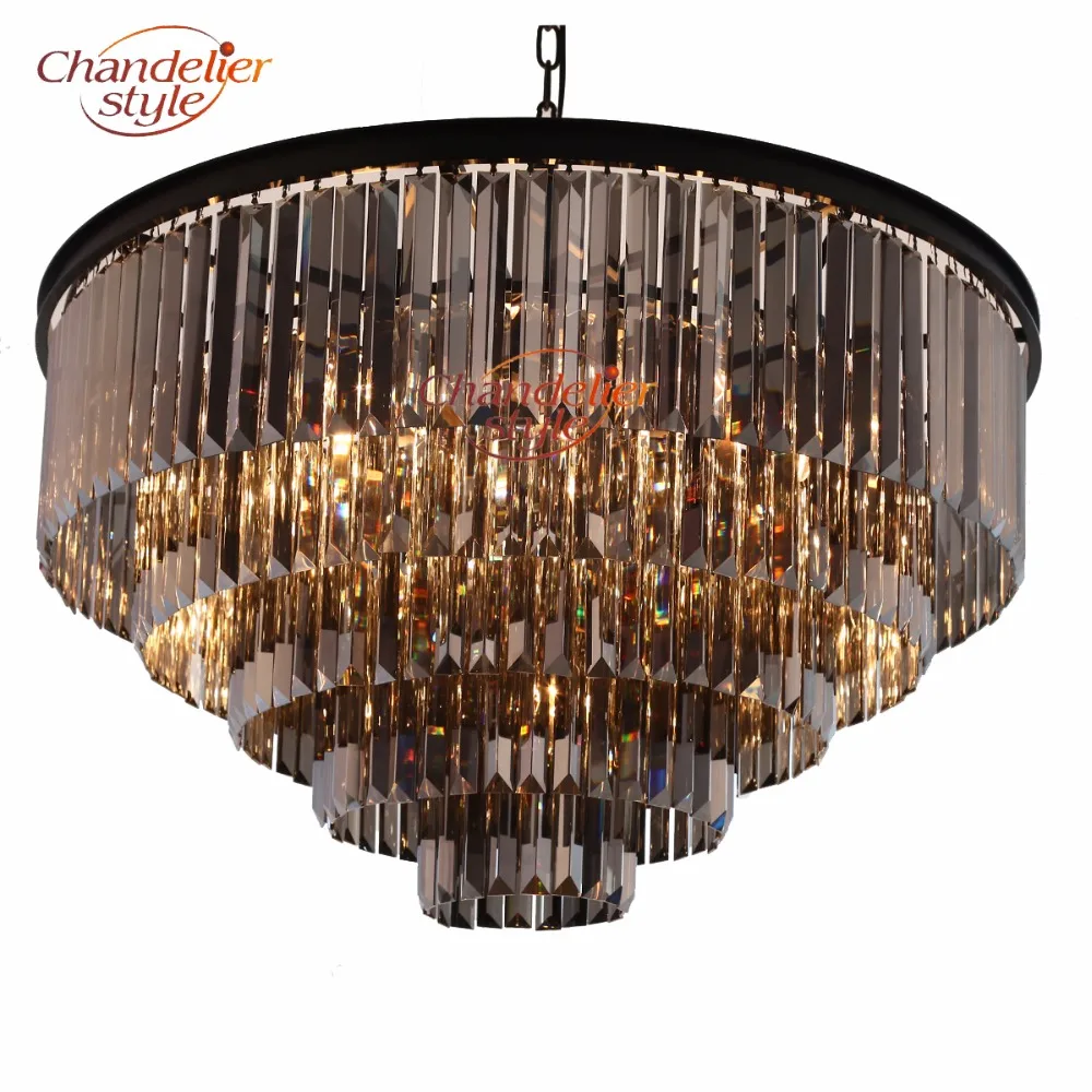Modern Crystal Prism Chandelier Lighting Vintage Luxury Cristal