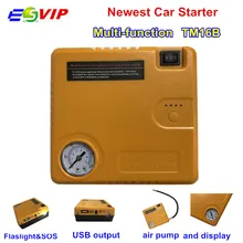 TM16B новейшее автомобильное пусковое устройство power Bank автомобильное зарядное устройство бустер аварийный аккумулятор Быстрый пусковой стартер Электрический надувной насос
