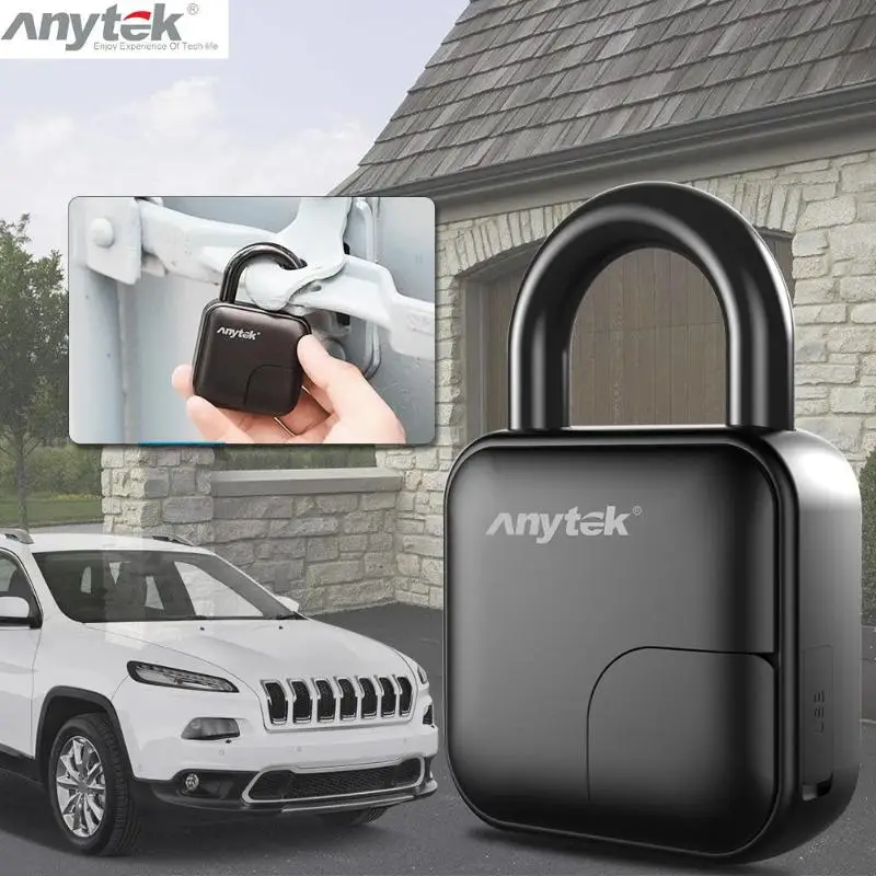 Anytek L3 Умный Замок без ключа с отпечатком пальца USB Перезаряжаемый электронный Противоугонный замок безопасности IP65 Водонепроницаемый дверной багаж