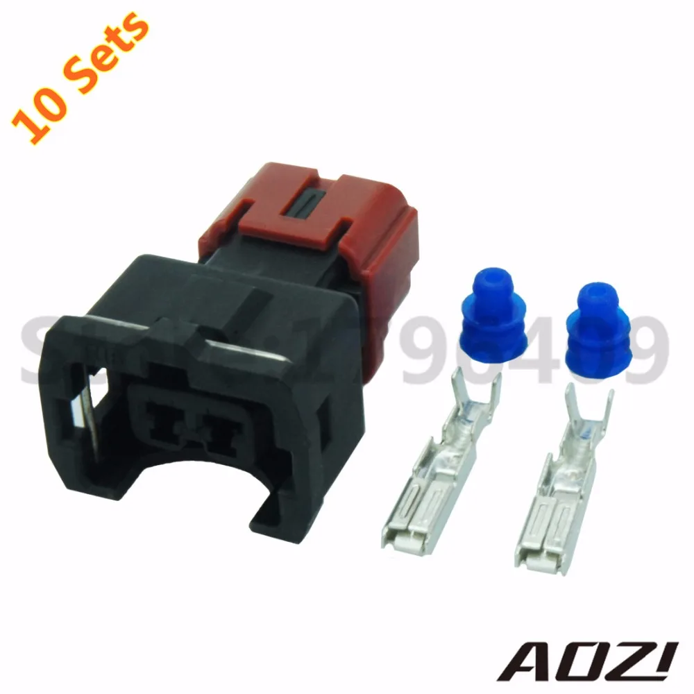 10 Sets Plastic Connector For Car/2P 3.5mm Series Waterproof Auto