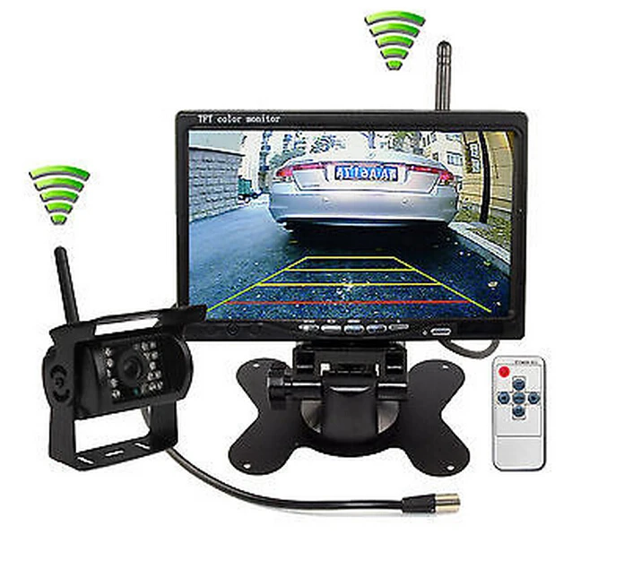 

CCTV Wireless Rear View Reverse Camera Surveillance System HD 7" Monitor for Truck Trailer Surveillance System