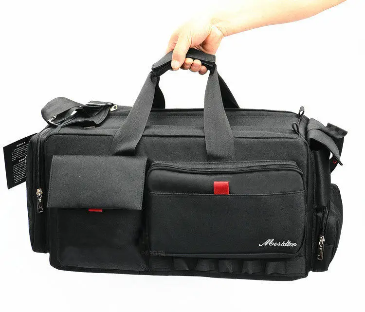 Черный Профессиональный VCR видео камера сумка наплечный чехол для Nikon Canon sony большой объем водонепроницаемый