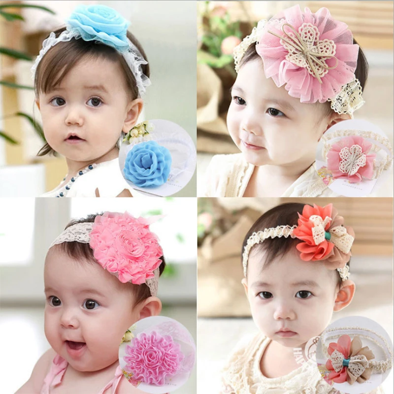 Cute Newborn Toddler Children Hair Accessories Baby Headband Lace