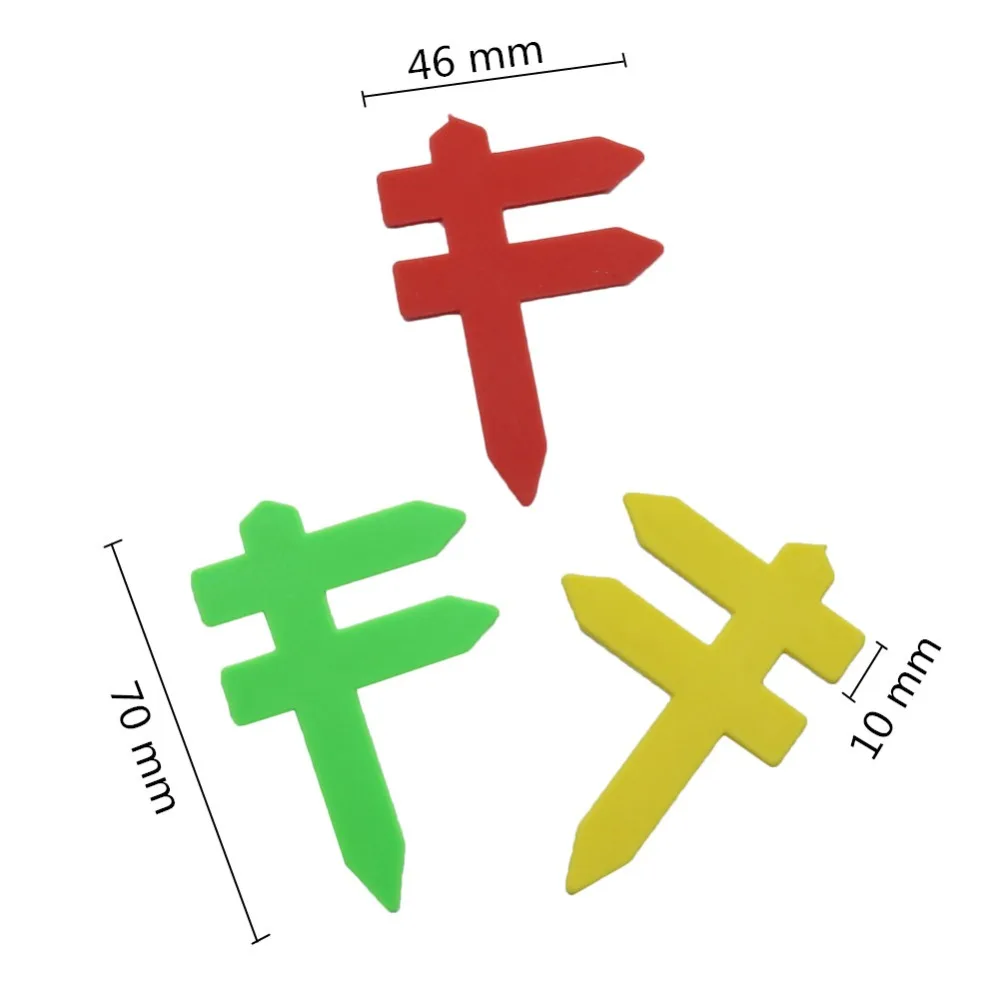 5 цветов Пластик растений метки цветник рассадник для посева метки многоразовая садовая украшения 10 шт