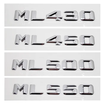 

For Mercedes Benz ML Class ML430 ML450 ML500 ML550 W163 W164 W166 Chrome Number Letters Rear Trunk Emblem Badge Sticker