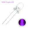 Smart Electronics 100pcs/lot F5 Super Bright 5MM Round UV Purple Transparent LED Light Lamp Emitting Diode High Quality ► Photo 2/2