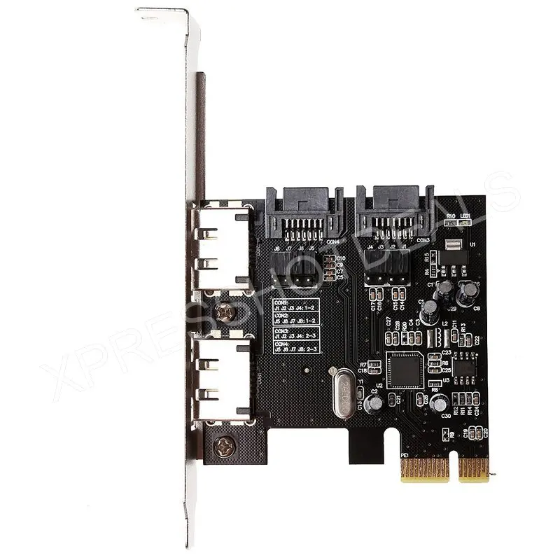 Карта PCI-E Express SATA3 SATA3.0 6 ГБ/сек. eSATA SATA III с кабелем для передачи данных SATA ASM1061